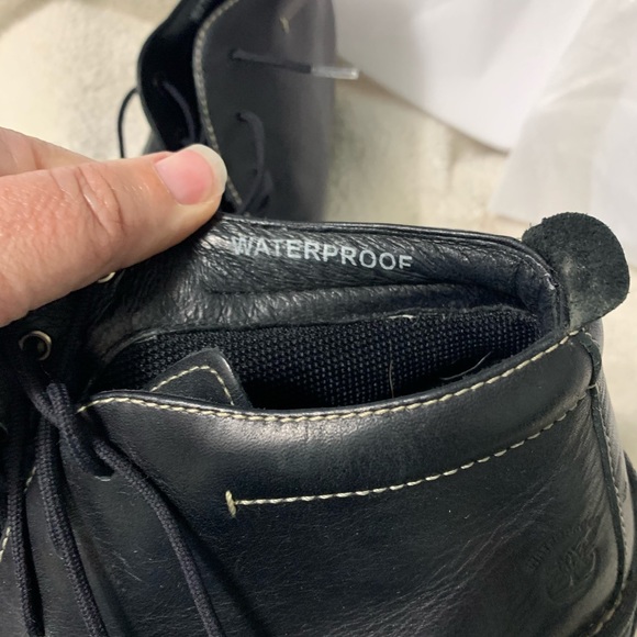 8.5 Timberland lace up black boots main image 7